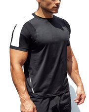 'Untrained' Athletic T-Shirt (Black/White)
