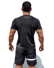 'Untrained' Athletic T-Shirt (Black/White)