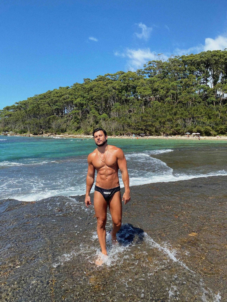 Drawstring Swim Brief (Front Logo)