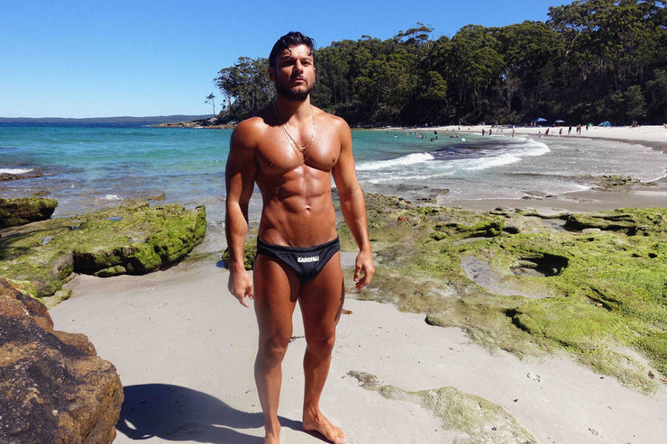 Drawstring Swim Brief (Front Logo)