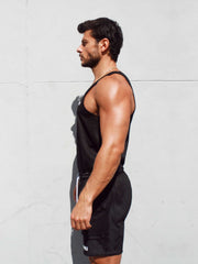 Mesh Tank (Black w/ White Logo)