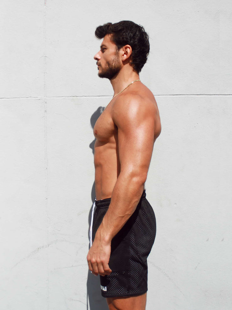Mesh Shorts (Black/White)