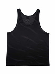 Mesh Tank (Black w/ Blue Logo)