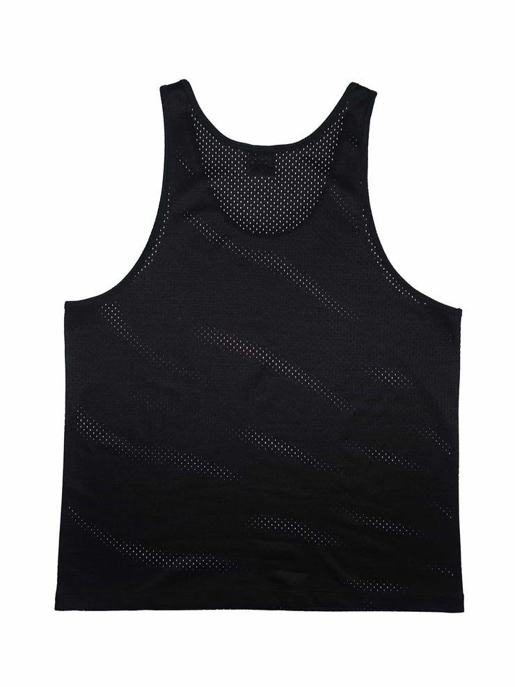 Mesh Tank (Black w/ Blue Logo)