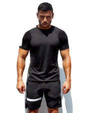 'Untrained' Athletic T-Shirt (Black/White)