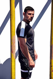 'Untrained' Athletic T-Shirt (Black/White)